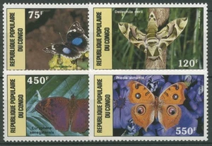 Kongo (Brazzaville) 1987 Schmetterlinge 1087/90 postfrisch - Bild 1 von 1