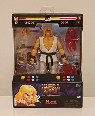 NUEVO Ultra Street Fighter II Ken Player 2 Blanco Versión 6" EXCLUSIVO JADA TOYS Foto 1 de 4