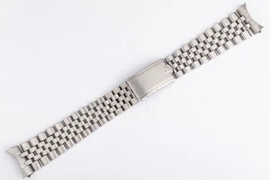 Vintage ORIGINAL 1960 Rolex Swiss "Big Crown" Jubilee Bracelet w/ 20mm Ends - Picture 1 of 8
