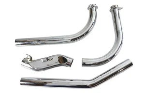 Shovelhead Upsweep Exhaust Header Set Chrome fits Harley Davidson - Picture 1 of 2
