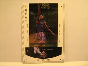 2003 Upper Deck #167 *Signed* CHRIS JEFFERIES 0577/1500 SP Autographed [b4b6] - Picture 1 of 1