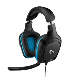 Logitech G432 Wired Gaming Headset, 7.1 Surround Sound, DTS Headphone Black/Blue - Picture 1 of 7