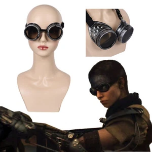 Film Furiosa: A Mad Max Saga(2024) Steampunk Goggles Retro Glasses Sunglasses - Picture 1 of 12