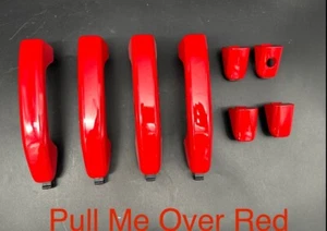2014-18 Silverado Sierra Crew Cab Pull Me Over Red Door Handles Set - Bild 1 von 14