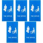  5pcs Acrylic Office Sign Creative Office Sign Simple Style Door Office Sign