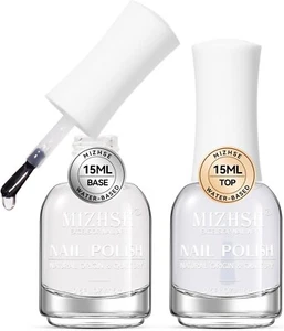 Base and Top Coat Nail Polish Quick Dry, 15Ml/0.5Oz Basic Nail Polish Non Gel, A - Picture 1 of 8
