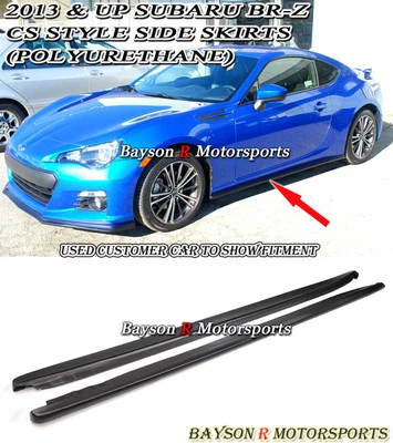 Fits 12-21 Subaru BRZ / Toyota FR-S FRS FT86 GT86 CS-Style Side Skirts (PU) - Image 1 of 4