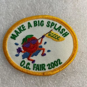 Make A Big Splash Girl Scouts OC Fair 2002 Oval Patch 2.75"x2.25" GnuFashion - Picture 1 of 3