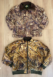 Cabelas Camo Hunting Jacket 2XL Wetlands Mossy Oak 2 In 1  Reversible Liner Coat