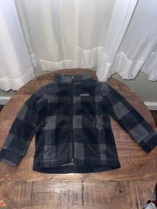 Columbia Fleecejacke Kleinkind Kinder 3T Kleinkind schwarz und anthrazit kariert - Bild 1 von 7