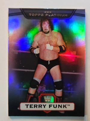2010 Topps WWE Platinum RAINBOW REFRACTOR #104 TERRY FUNK - Image 1 of 2