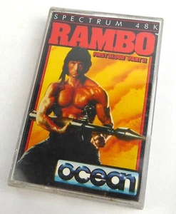 Sinclair ZX Spectrum Spiel -- RAMBO - First Blood Part 2 (Ocean) - Tape - Bild 1 von 1