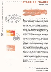 Document philatélique 1er jour 16- 2008 Stade de France - Imagen 1 de 1