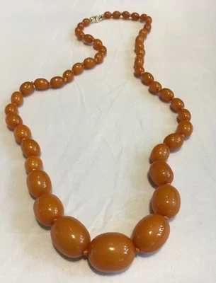 Bernsteinkette_Butterscotch_ca. 50,4 gr._Baltic_TOP Colour!_neu aufgezogen - Bild 1 von 4