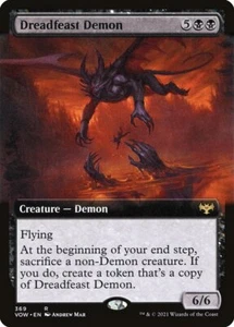 MTG Magic the Gathering Dreadfeast Demon (369/596) Innistrad Crimson Vow LP - Picture 1 of 1