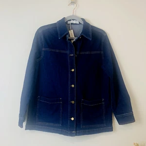 Suzannegrae Dark Denim Jacket Women's Size XS Blue Long Sleeve Pockets BNWT - Picture 1 of 13