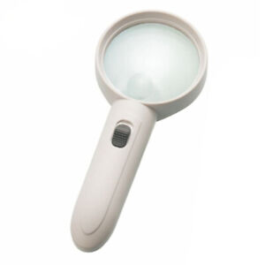 Hand Held 2X/6X Magnifying Glass Curio Magnifier Zoom Loupe With 3LED UV Lights