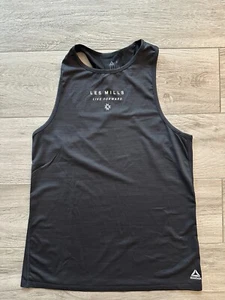 LES MILLS Top von Reebok, klassisch mit Aufdruck, Gr. S, schwarz - Bild 1 von 2