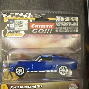 Carrera GO!! - Ford Mustang ''67 - Racing Blue - Works on all 1:43 Scale Tracks - Picture 1 of 2