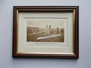 GOLFDRUCK GERAHMT - BRÜCKE ÜBER SWILCAN BURN, ST ANDREWS um 1859 - Bild 1 von 1