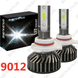 9012 HIR2 White LED Headlight Kit Hi/Low Beam High Power Bulb 6000K 120W 12800lm - Foto 1 di 10