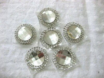 10 Applikationen zum Aufbügeln,Hotfix Strass Bügelbild, ca.25mm  BB42E - Bild 1 von 4