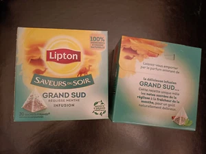 2 x Lipton Saveurs du Soir Tee Lakritz + Minze / Réglisse + Menthe - Neu - Bild 1 von 1