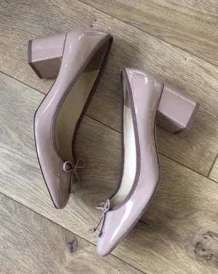 Балетные каблуки JCrew Evie лакированная кожа размер 7 глубокие румяна H5675 - Изображение 1 из 4