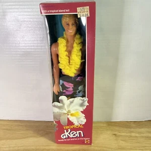Mattel Vintage 1985 Tropical Ken Barbie Puppe Strand #1020 - Neu in versiegelter Verpackung - Bild 1 von 5