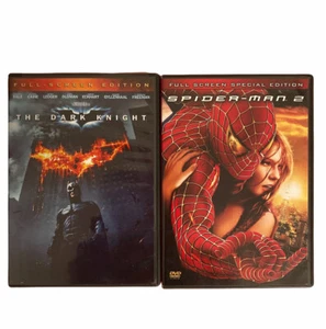The dark Knight and Spiderman 2 DVD Lot - Picture 1 of 3