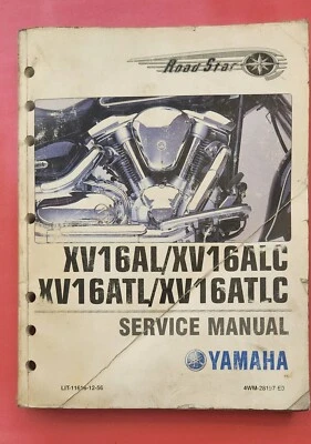 Yamaha XV16AL/XV16ALC XV16ATL/XV16ATLC 1999 Roadstar OEM Yamaha Manual de servicio Foto 1 de 4