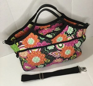 Vera Bradley Retired Ziggy Zinnia Carryall Travel Bag. - Picture 1 of 11