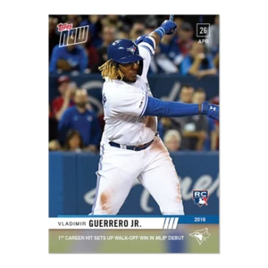 2019 TOPPS NOW #137 VLADIMIR GUERRERO JR. 1ST CAREER HIT IN MLB DEBUT - Picture 1 of 2