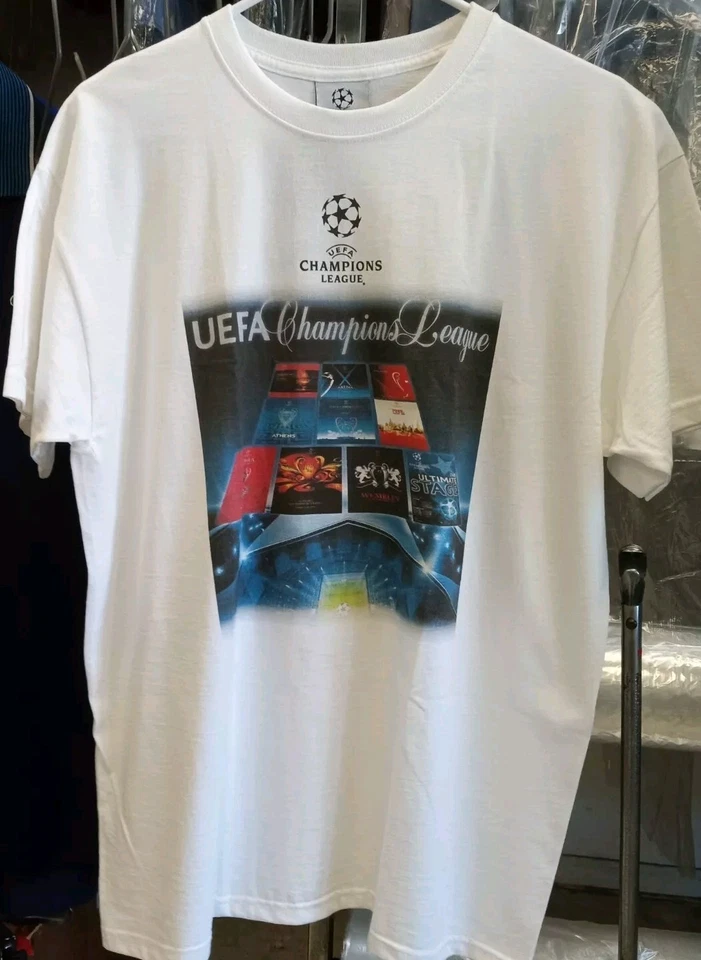 Lote De 4 Camisetas Edición UEFA CHAMPIONS LEAGUE 2 Grandes 2 Medianas Ronaldo Messi Er Foto 1 de 3