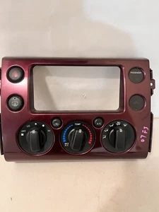 2007-2010 TOYOTA FJ CRUISER TEMP HEATER CLIMATE CONTROL DASH PANEL BURGUNDY - Picture 1 of 6