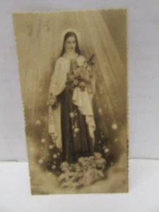 santino - S.TERESA DEL BAMBIN GESU' - seppiato - sc5 - vedi foto - - Imagen 1 de 2