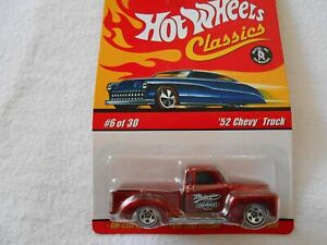 Hot Wheels Série Classique 3 Rouge '52 Chevy Camion #6 De 30