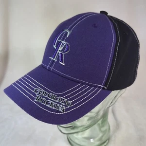 Colorado Rockies Hat 47 Brand Purple/Black Adjustable MLB Cap Brim Spellout - Picture 1 of 10