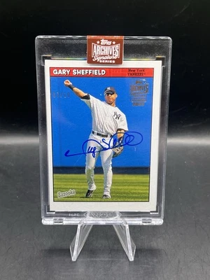 2023 Topps Archives Signature Series Gary Sheffield On Card Auto SSP /10 Bazooka - Image 1 of 2