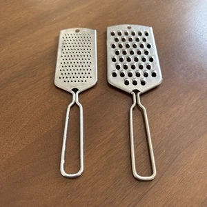 Vtg FOLEY Fine Vegetable Cheese Grater Shredder And Zester Set Stainless USA - Picture 1 of 11