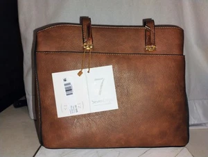 Seven Days Lifestyles & Dreams Congac Handbag NWT - Picture 1 of 11