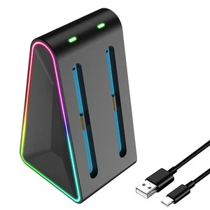 RGB For Lighting 4 in 1 Charger Dock for NS2 Controllers and Accessories - Zdjęcie 1 z 7