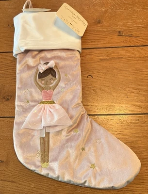 "Bailarina de terciopelo rosa bordada Cynthia Rowley niñas 22""" Foto 1 de 4