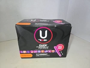 U by Kotex Click Compact Unscented Super Plus Tampons, 32ct - Neu im Karton - Bild 1 von 7