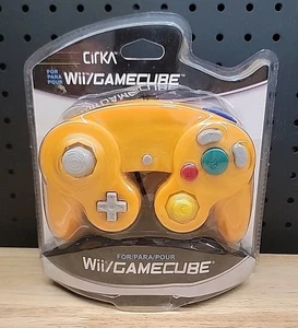 Wii/GameCube CirKa Video Game Controller Orange Wired Brand New! - Picture 1 of 5