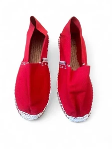 ALPARGATUS Espadrillas classiche in tela tinta unita made in Spain Rosso taglia 38  - Foto 1 di 4