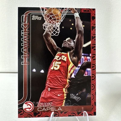 2025-26 Topps Basketball Clint Capela #63 Hawks Team Color Logo Border SP - Image 1 of 4