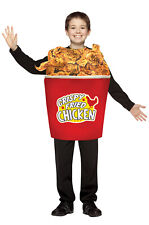 Bucket of Fried Chicken Child Costume Crispy Food BBQ Halloween 3d Printed