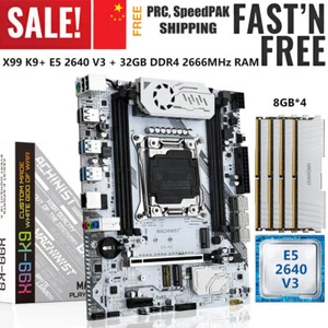 LGA 2011-3 X99 K9 Motherboard WIFI NVMe M.2 + Xeon E5 2640 V3 CPU + 32G DDR4 RAM - Picture 1 of 15