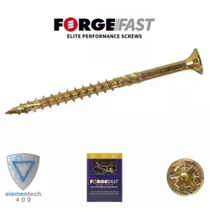 Tornillo para madera de rendimiento compatible ForgeFix ForgeFast Pozi ZY 5,0 x 60 mm caja 100 - Imagen 1 de 1